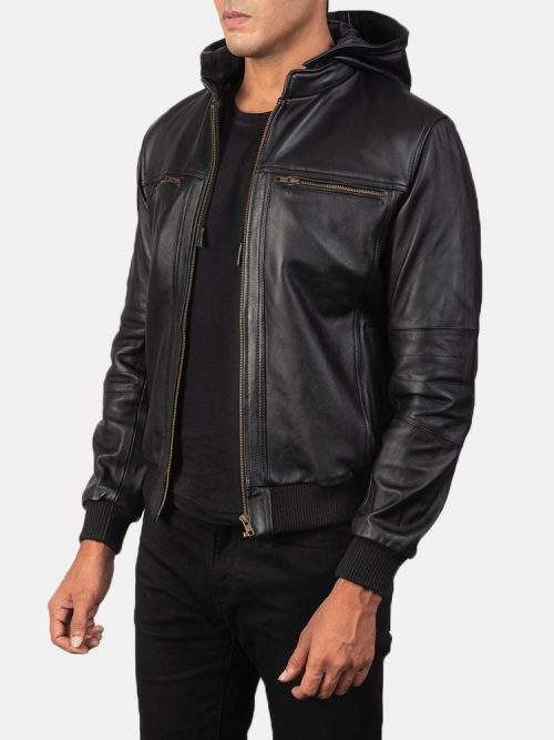 Dean Brown Leather Biker Jacket